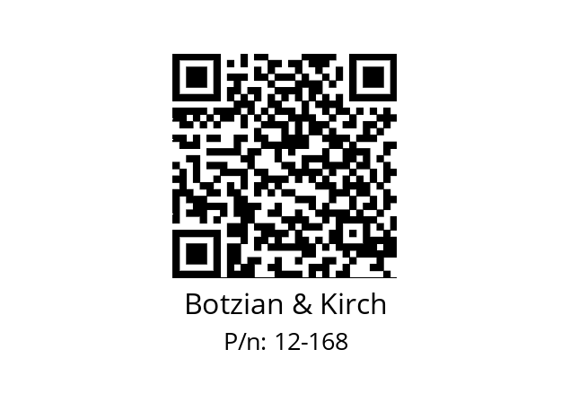   Botzian & Kirch 12-168