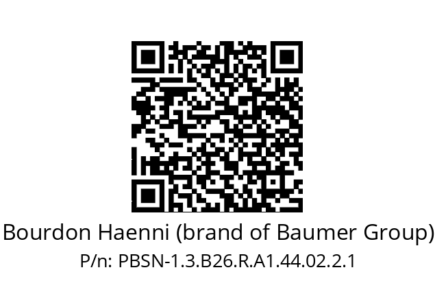   Bourdon Haenni (brand of Baumer Group) PBSN-1.3.B26.R.A1.44.02.2.1