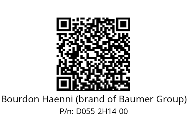   Bourdon Haenni (brand of Baumer Group) D055-2H14-00