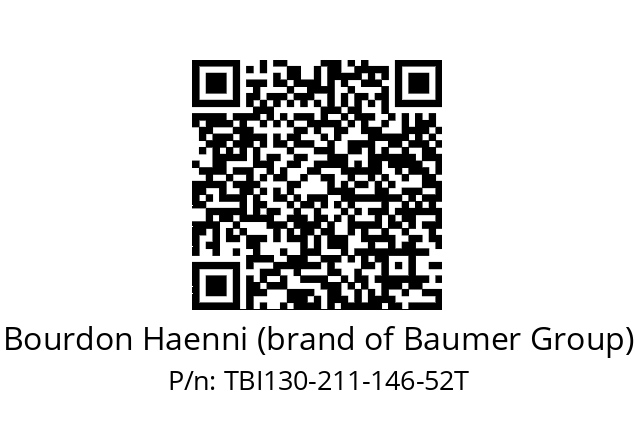   Bourdon Haenni (brand of Baumer Group) TBI130-211-146-52T