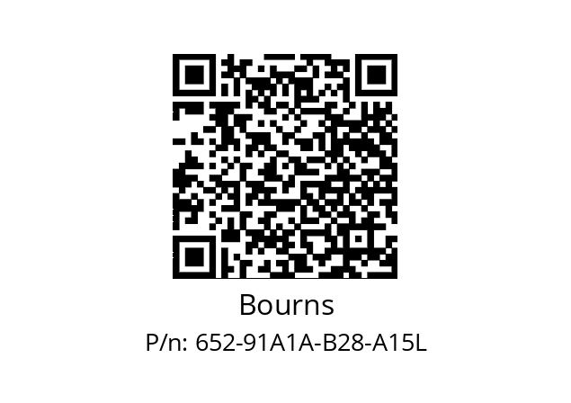  91A1A-B28-A15L Bourns 652-91A1A-B28-A15L