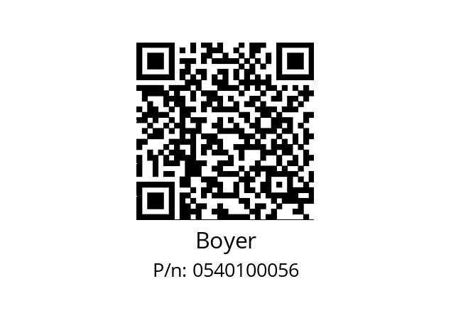   Boyer 0540100056