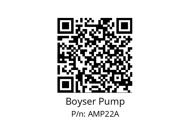   Boyser Pump AMP22A