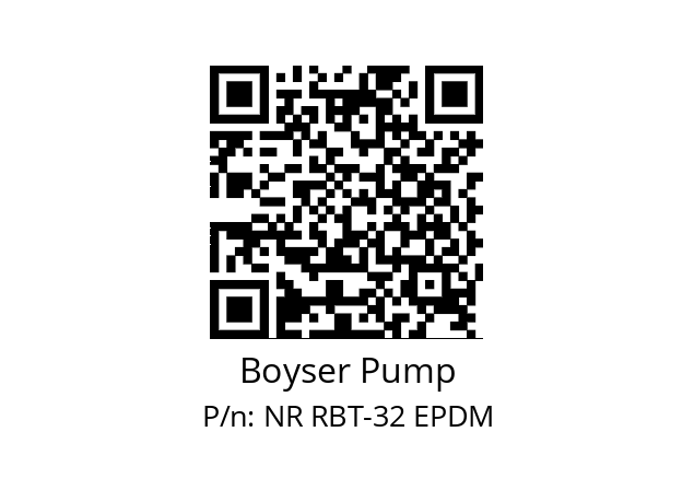   Boyser Pump NR RBT-32 EPDM