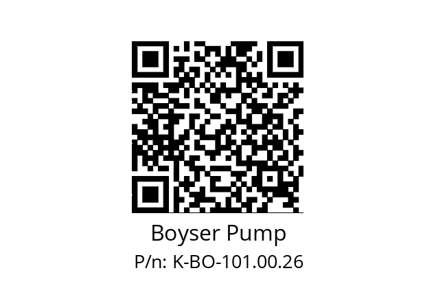   Boyser Pump K-BO-101.00.26