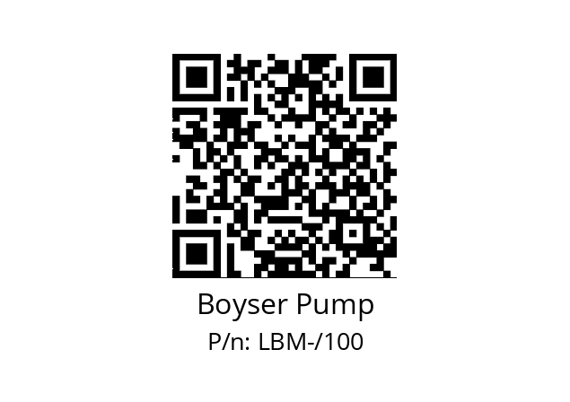   Boyser Pump LBM-/100