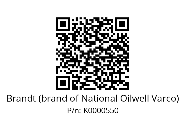   Brandt (brand of National Oilwell Varco) K0000550