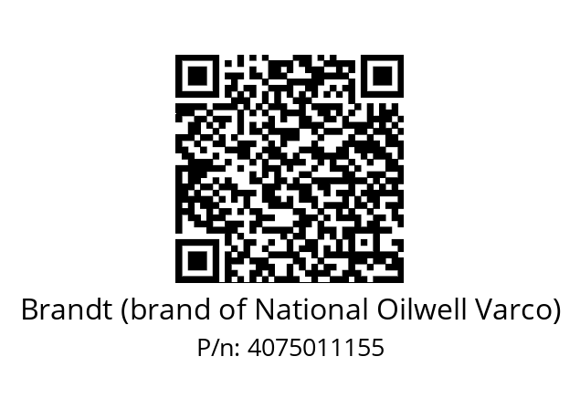   Brandt (brand of National Oilwell Varco) 4075011155