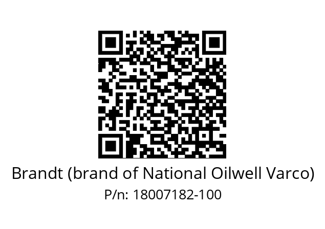   Brandt (brand of National Oilwell Varco) 18007182-100