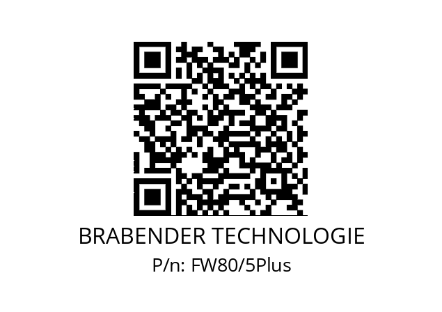   BRABENDER TECHNOLOGIE FW80/5Plus