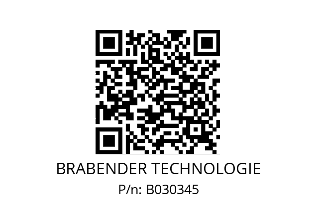   BRABENDER TECHNOLOGIE B030345