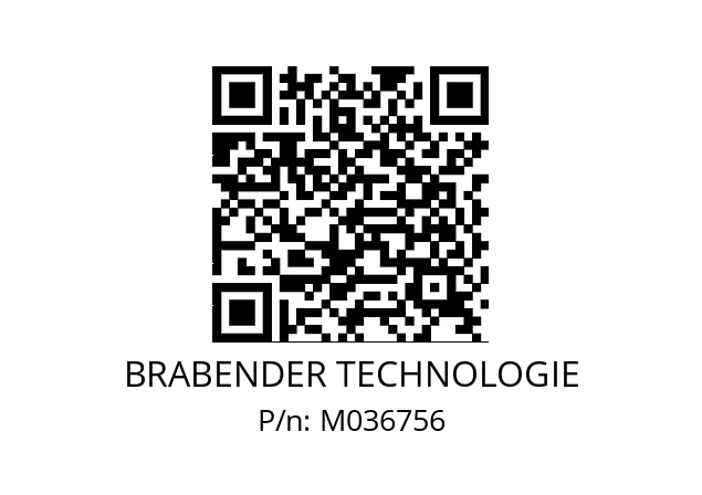   BRABENDER TECHNOLOGIE M036756