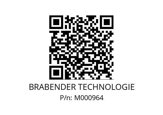   BRABENDER TECHNOLOGIE M000964