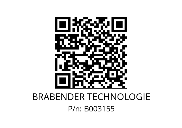   BRABENDER TECHNOLOGIE B003155