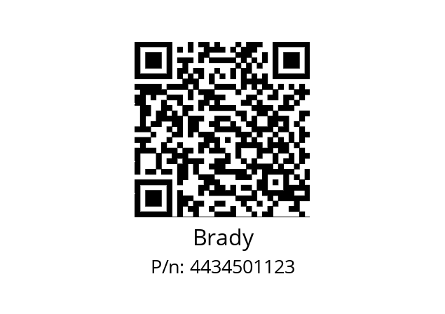   Brady 4434501123