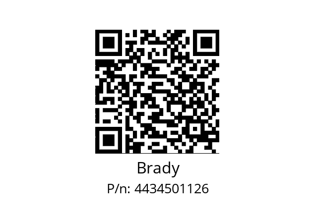   Brady 4434501126