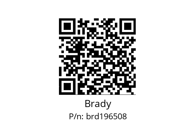   Brady brd196508