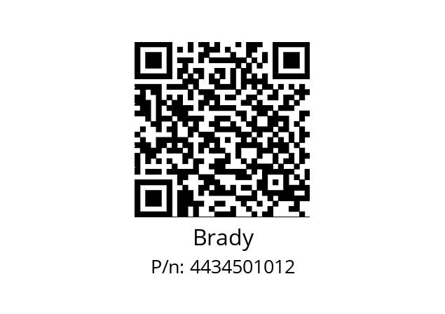   Brady 4434501012