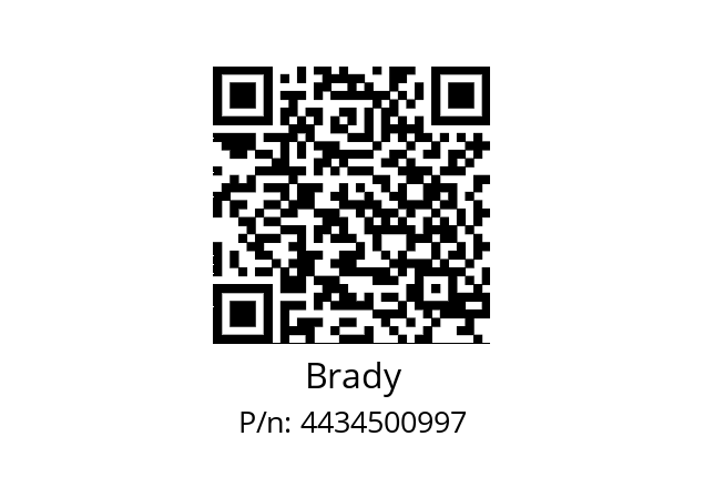   Brady 4434500997