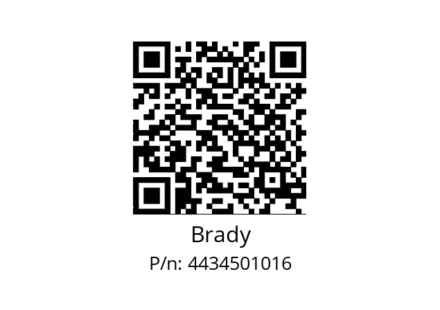   Brady 4434501016