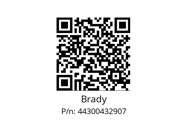   Brady 44300432907