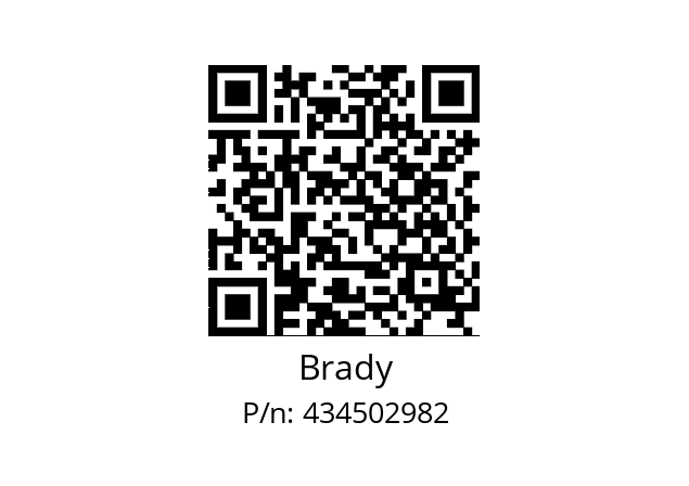   Brady 434502982