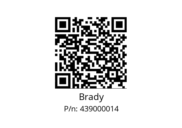   Brady 439000014