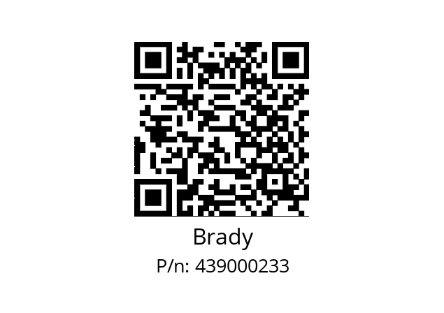   Brady 439000233