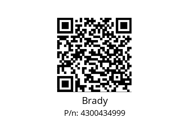   Brady 4300434999