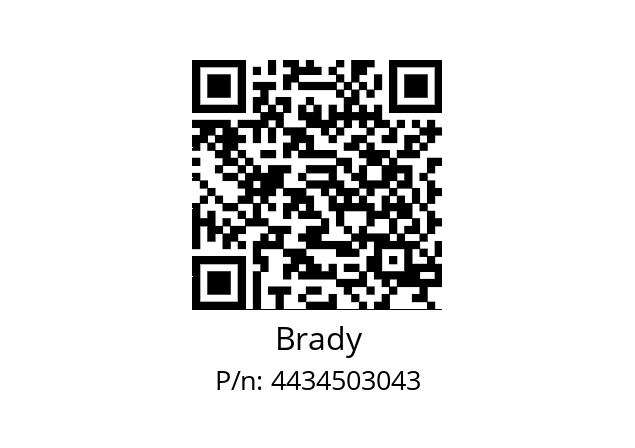   Brady 4434503043