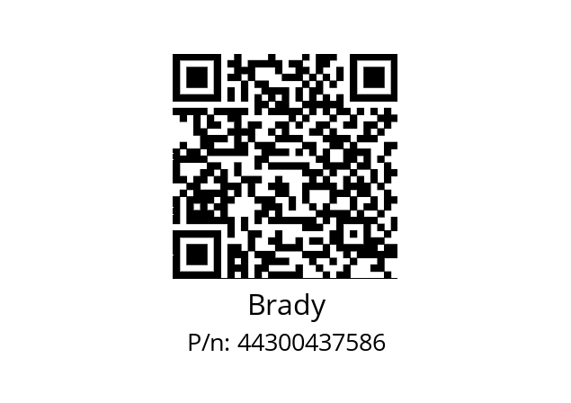   Brady 44300437586