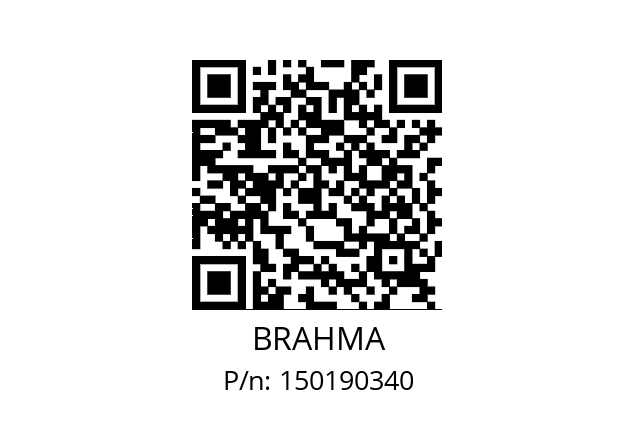   BRAHMA 150190340