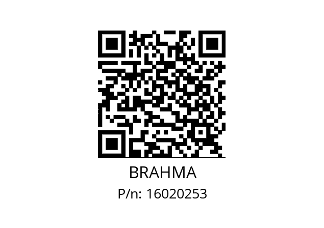   BRAHMA 16020253