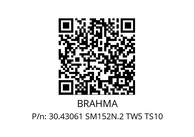   BRAHMA 30.43061 SM152N.2 TW5 TS10