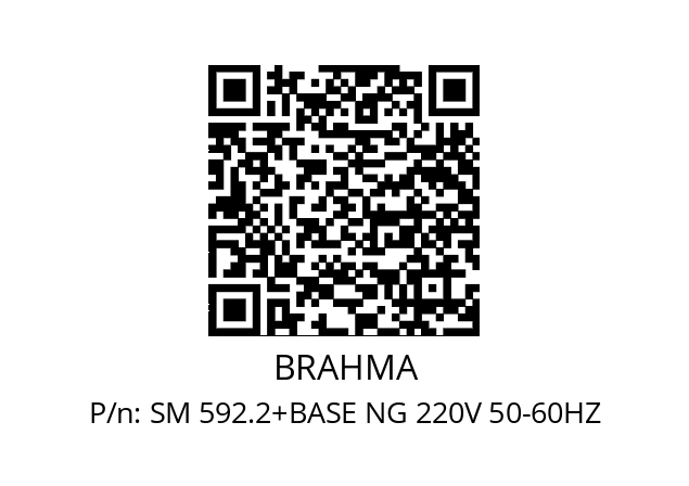   BRAHMA SM 592.2+BASE NG 220V 50-60HZ