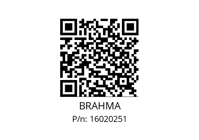   BRAHMA 16020251