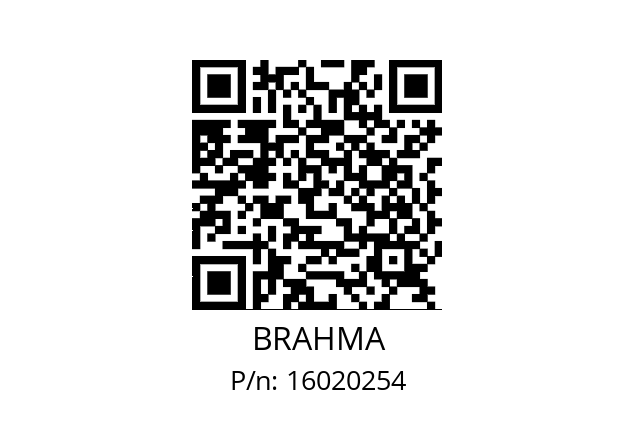   BRAHMA 16020254