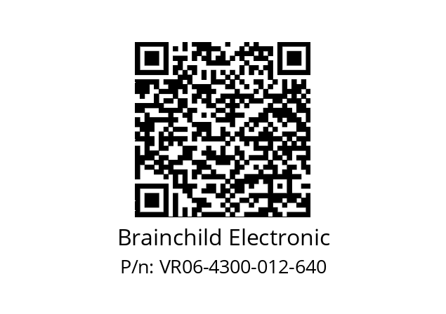   Brainchild Electronic VR06-4300-012-640