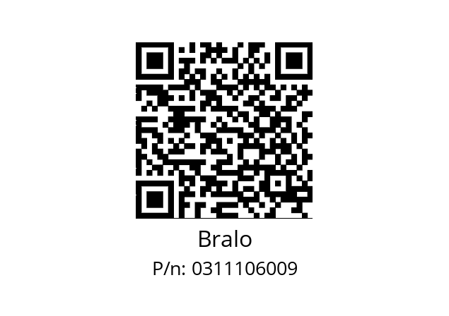   Bralo 0311106009