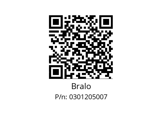   Bralo 0301205007