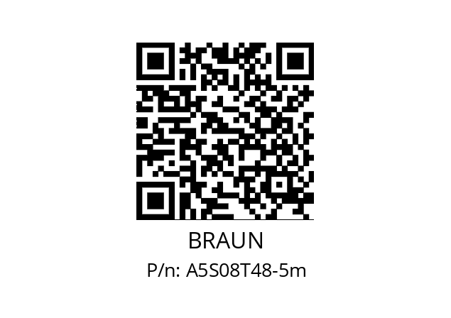   BRAUN A5S08T48-5m