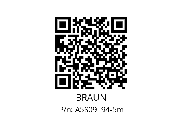   BRAUN A5S09T94-5m