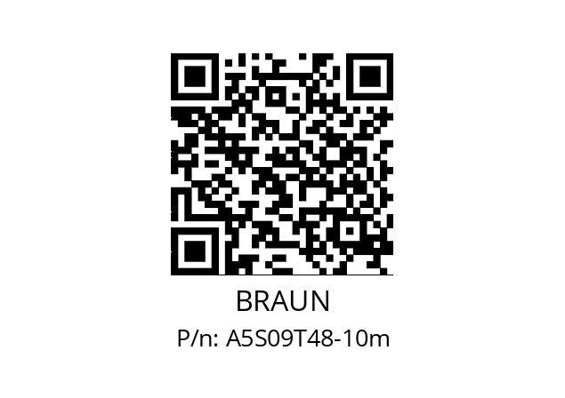   BRAUN A5S09T48-10m