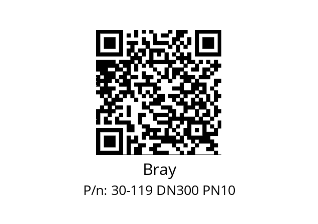   Bray 30-119 DN300 PN10