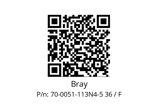   Bray 70-0051-113N4-5 36 / F