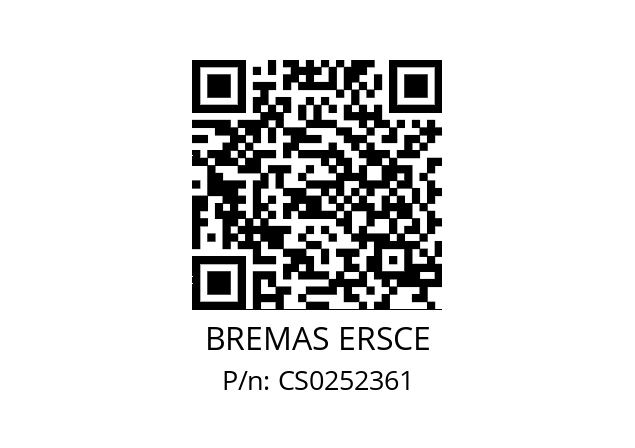   BREMAS ERSCE CS0252361