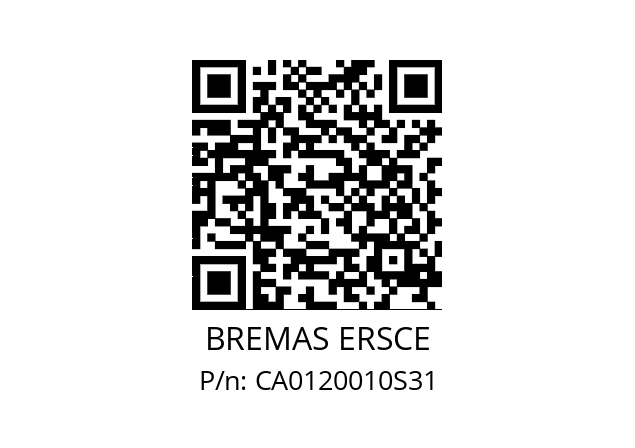   BREMAS ERSCE CA0120010S31