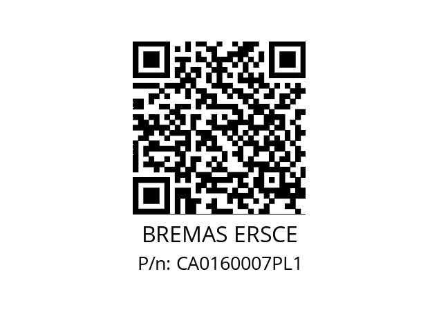   BREMAS ERSCE CA0160007PL1