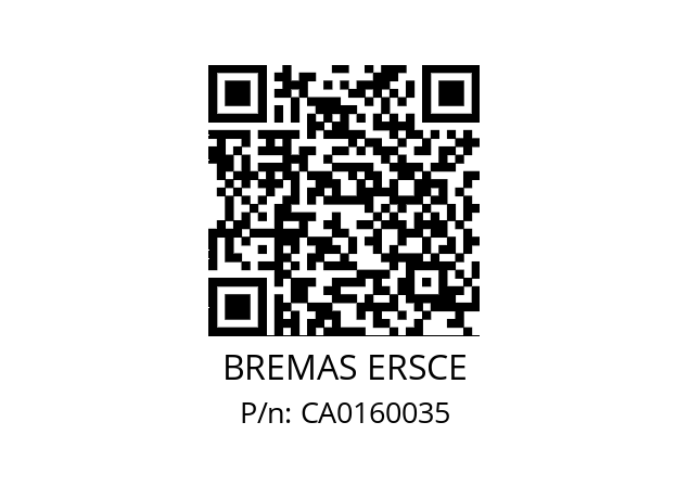   BREMAS ERSCE CA0160035