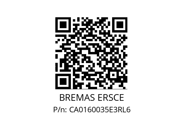   BREMAS ERSCE CA0160035E3RL6